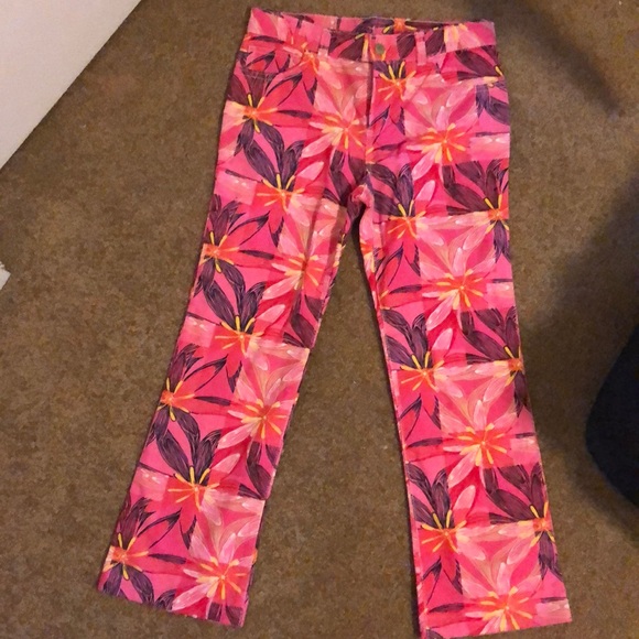 Lilly Pulitzer kids Sz 12 Cord Pants NWOT - Picture 1 of 3